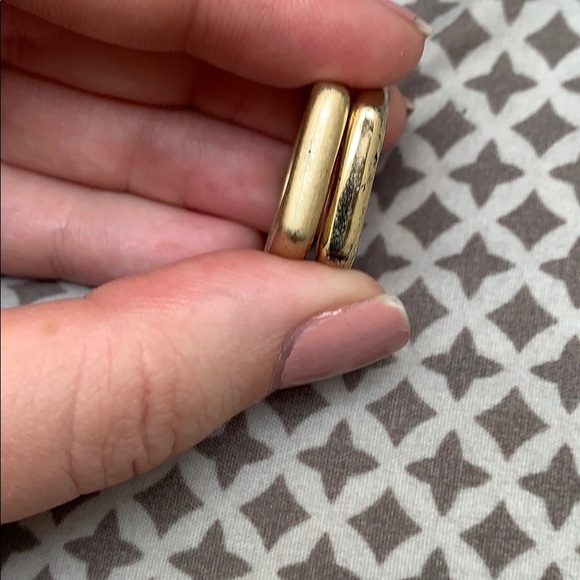 Gold Hexagonal Rings - Picture 3 of 3